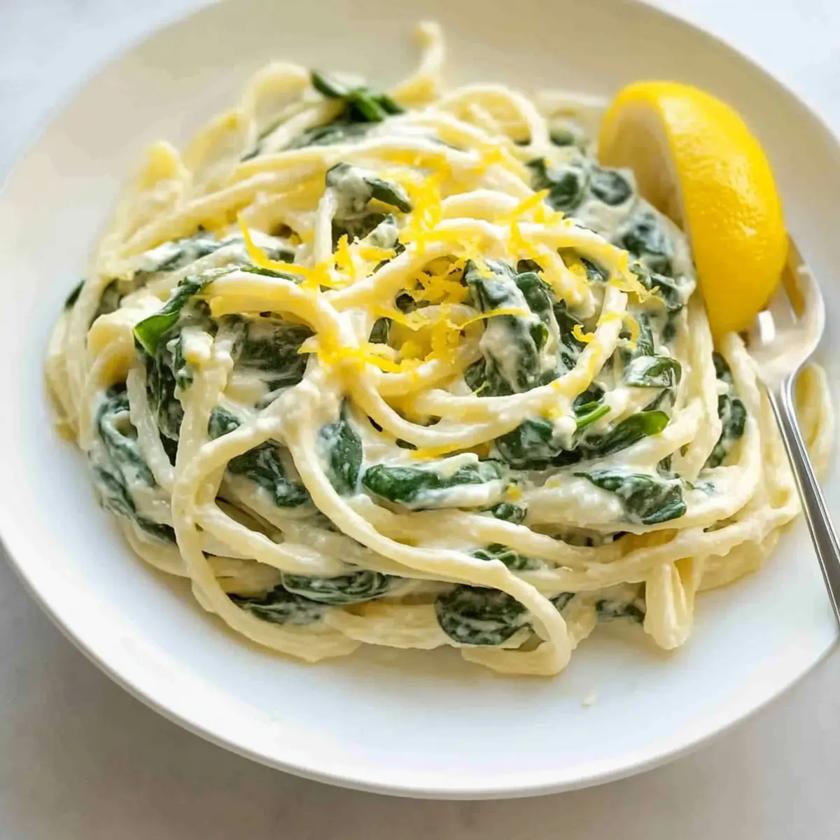LEMON RICOTTA PASTA & SPINACH