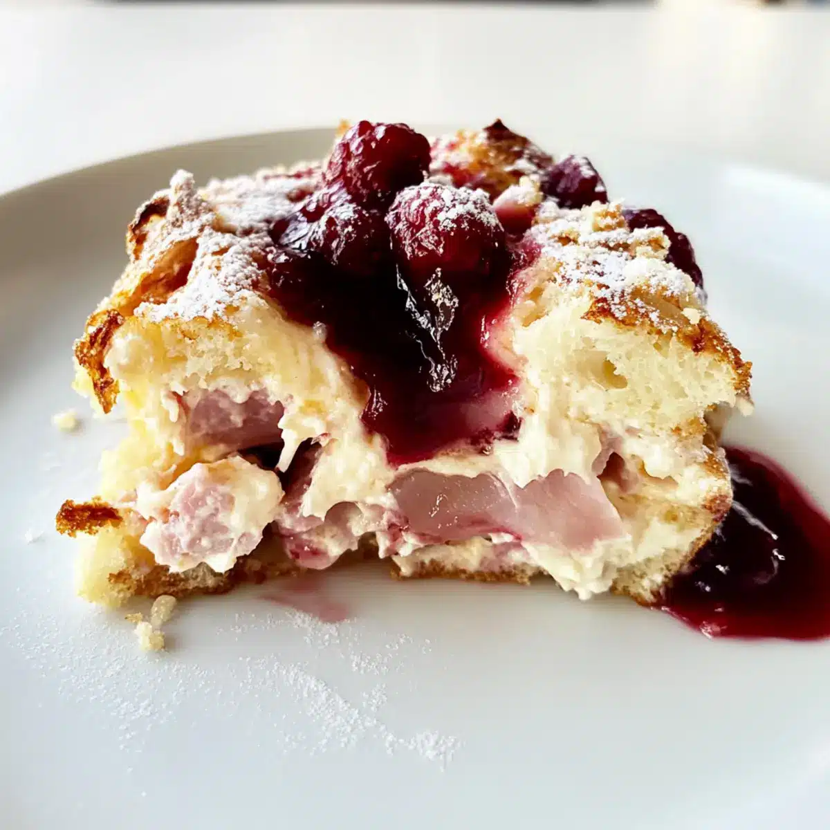 Monte Cristo Breakfast Casserole