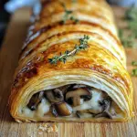Mushroom & Gruyère Puff Pastry Braid