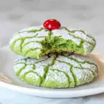 Grinch Crinkle Cookies