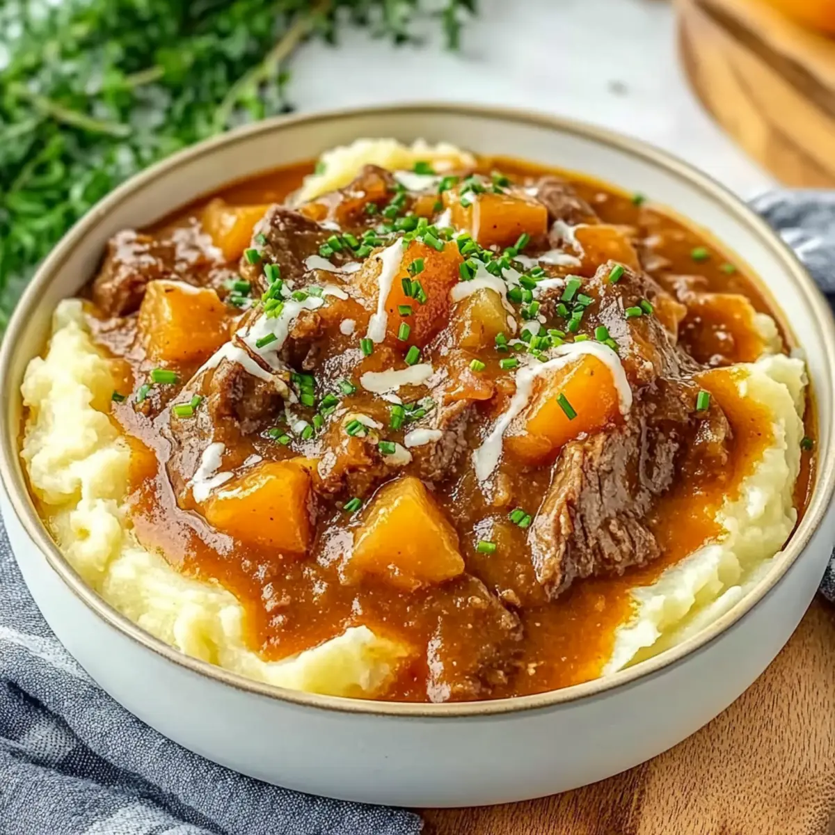 Fall Apple Cider Stew Mash