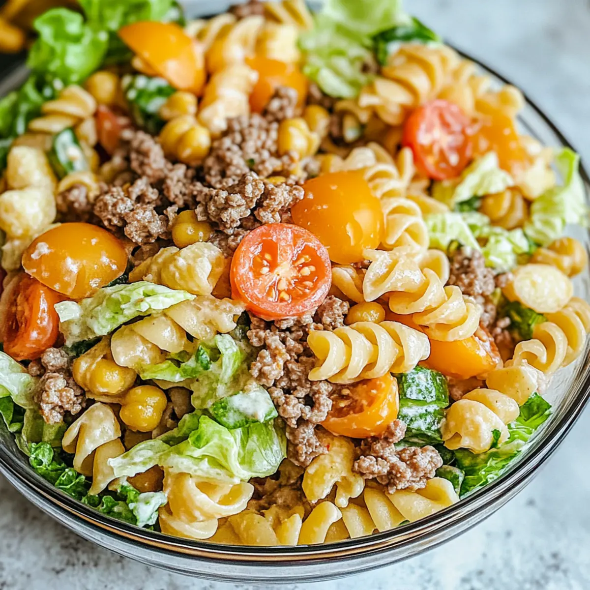 Big Mac Pasta Salad