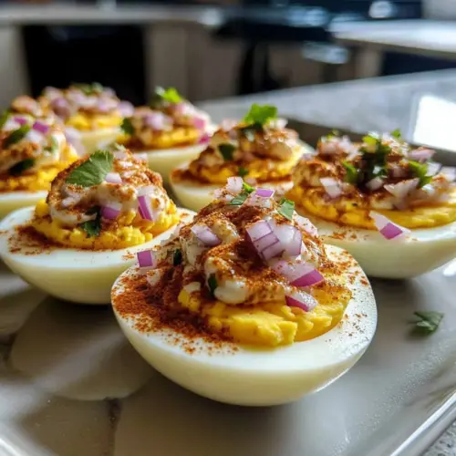 Elote Deviled Eggs