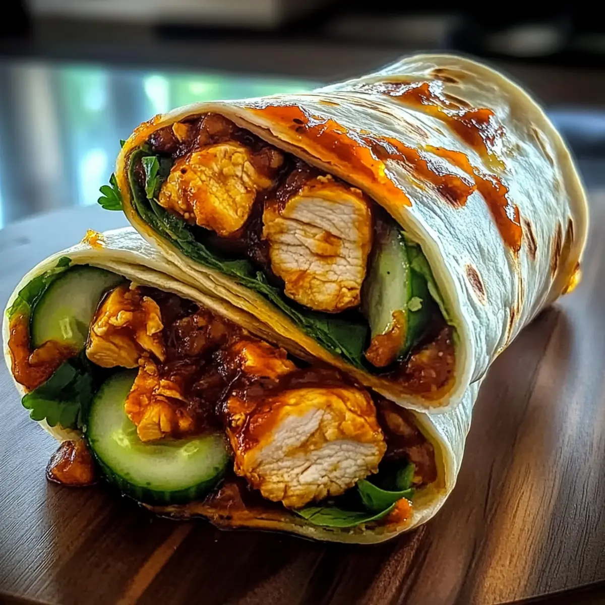 Sweet Chili Chicken Wraps