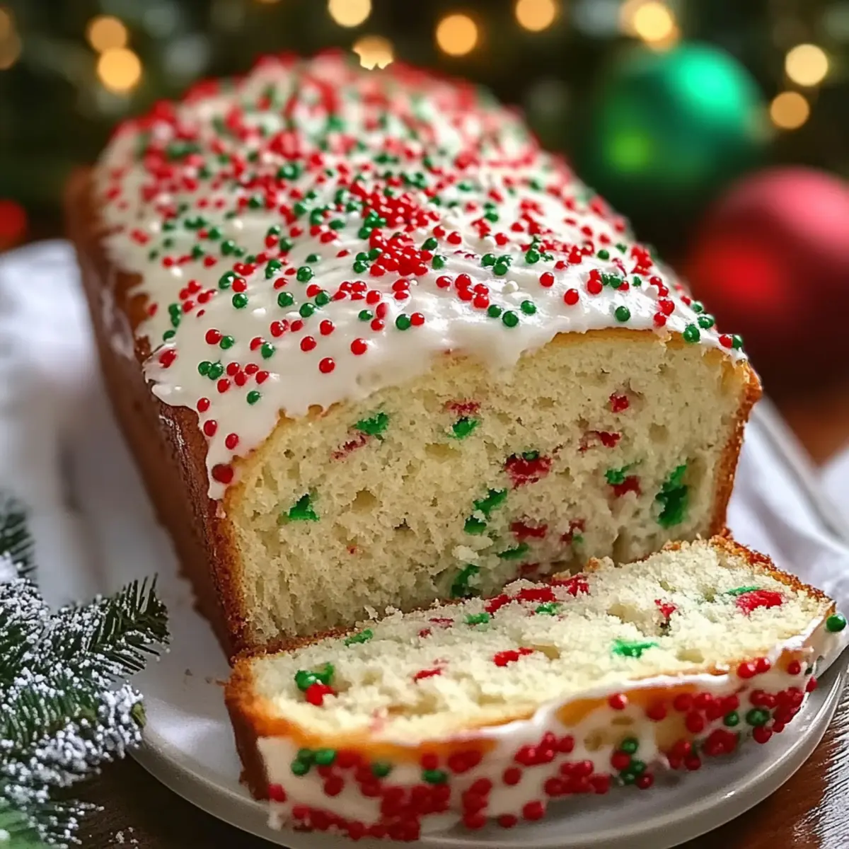 Christmas Sprinkle Buttermilk Bread