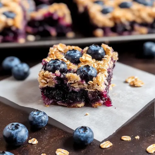 Blueberry Oatmeal Breakfast Bars