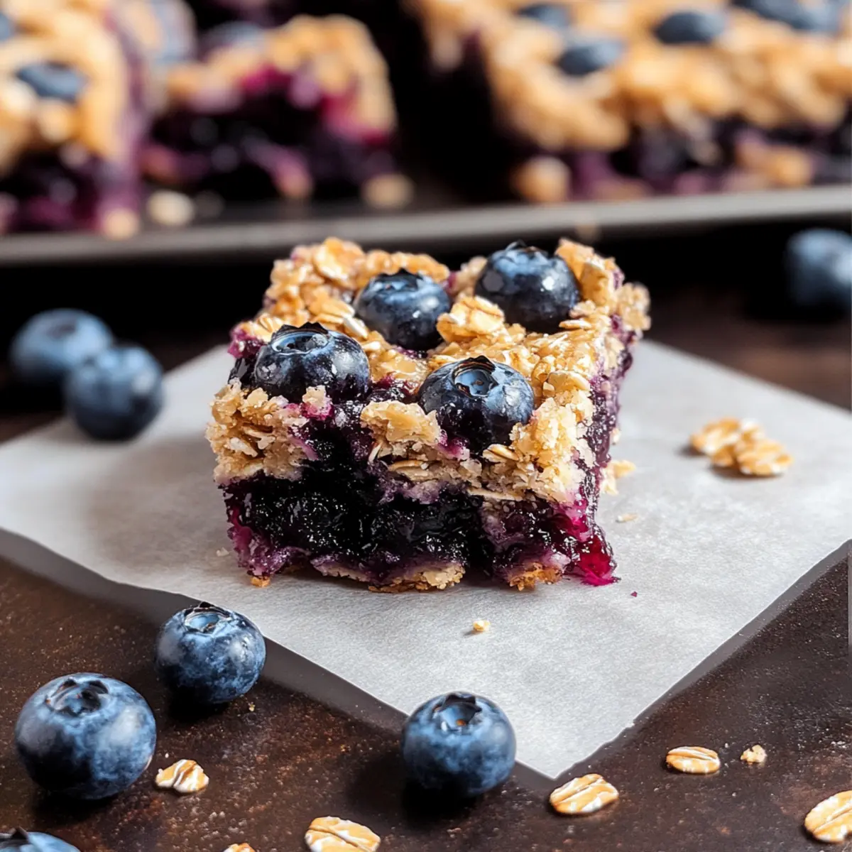 Blueberry Oatmeal Breakfast Bars