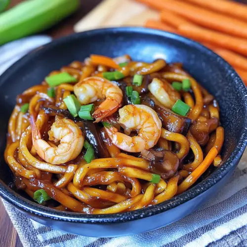 Yaki Udon with Shrimp