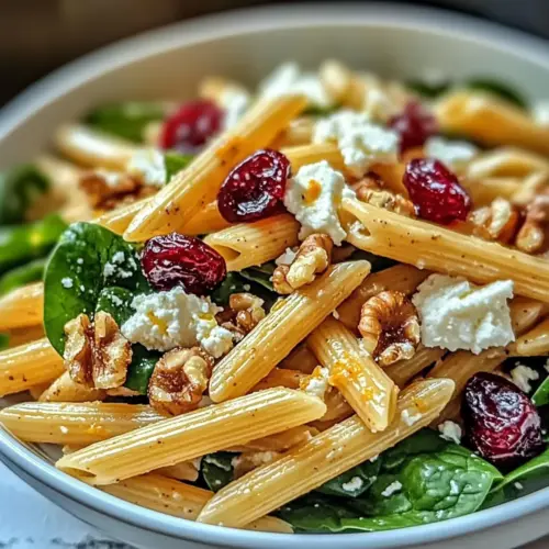 Feta & Cranberry Penne Salad