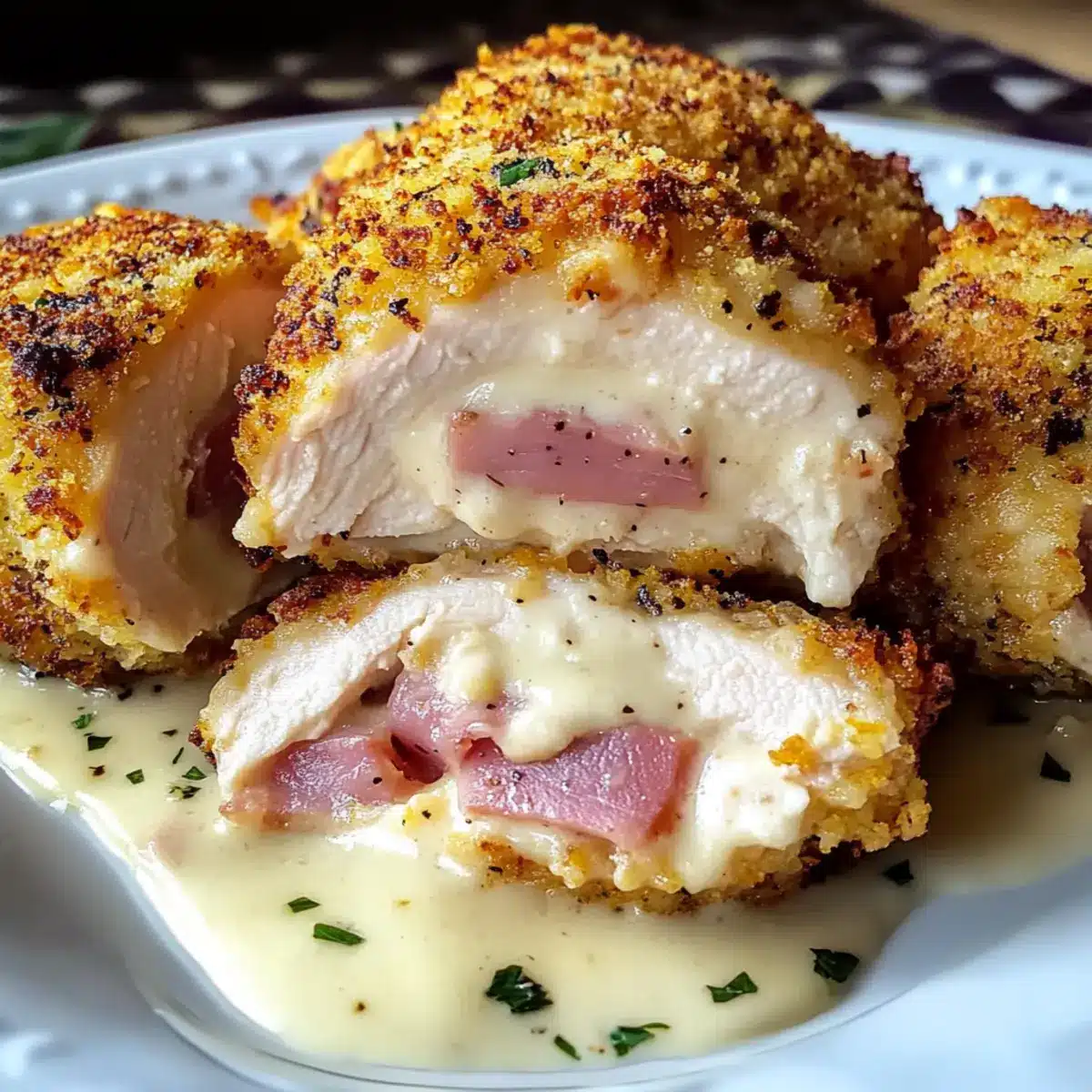 Creamy Chicken Cordon Bleu