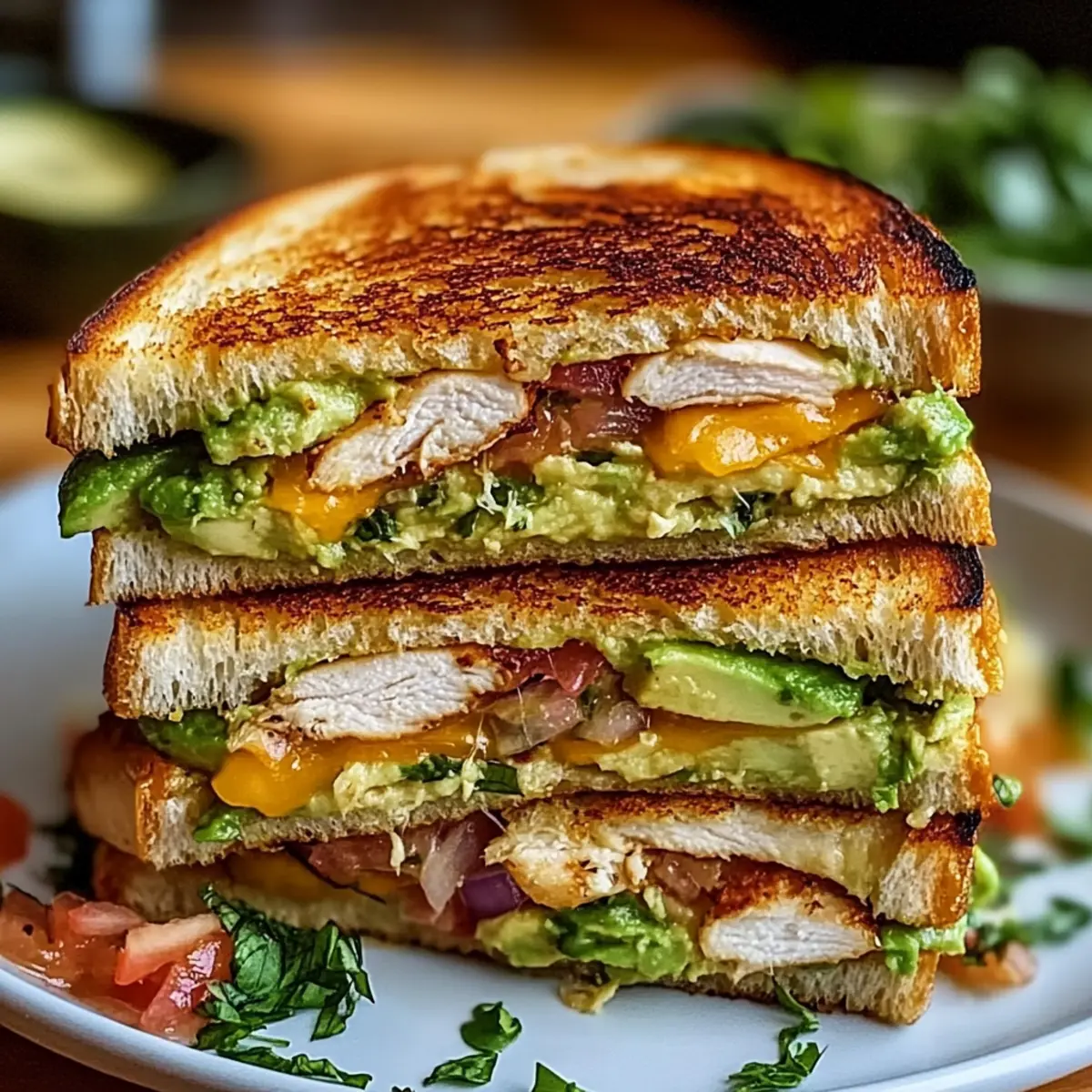 Chicken Avocado Melt Sandwich
