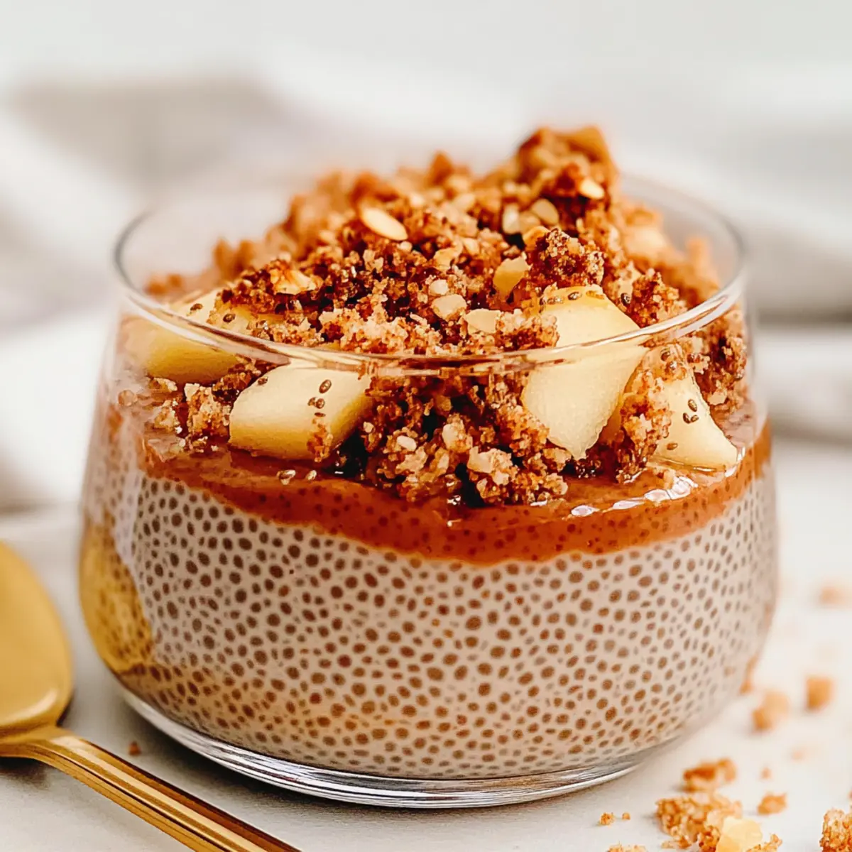 Apple Crumble Chia Pudding