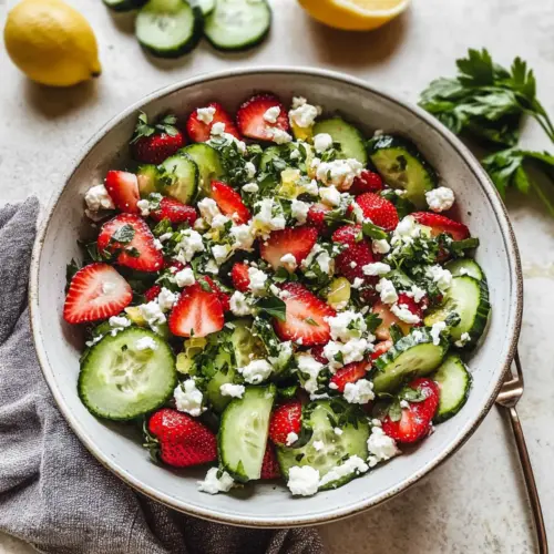 Strawberry Cucumber Salad