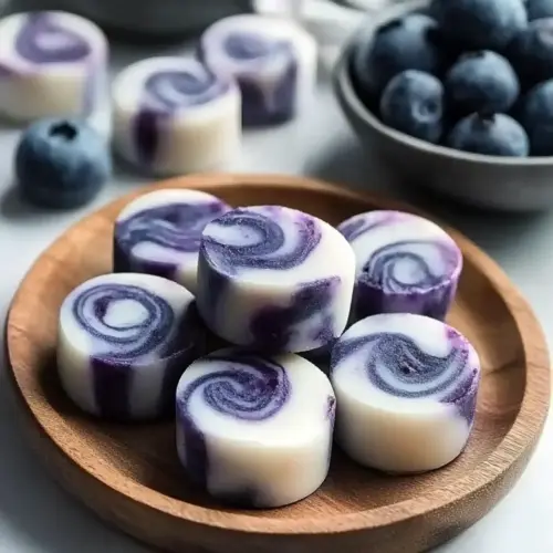 Blueberry Swirl Yogurt Bites