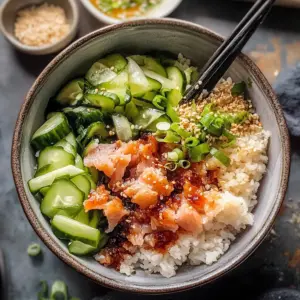 Spicy Tuna Sushi Bowl with Crispy Rice