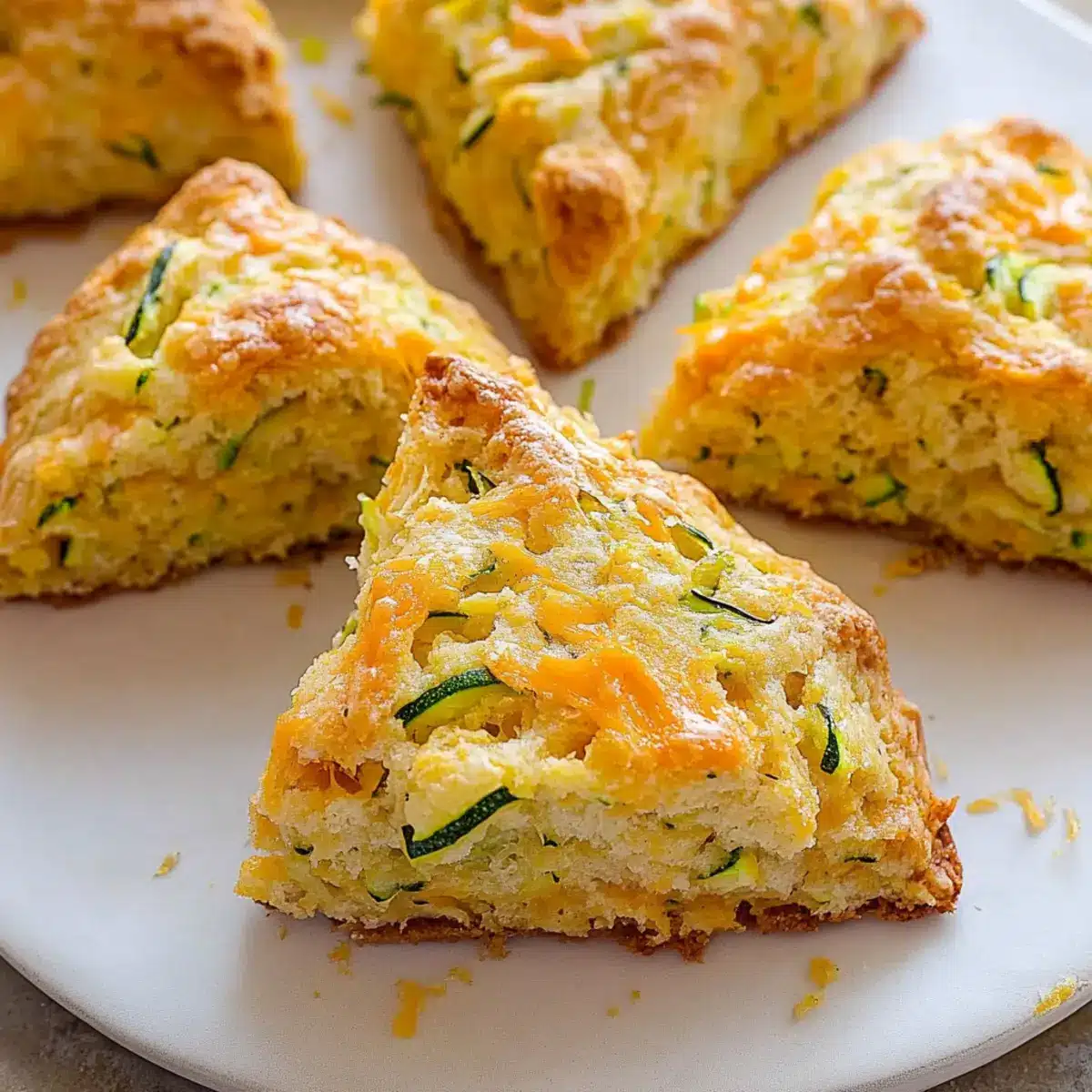 Zucchini Cheddar Scones