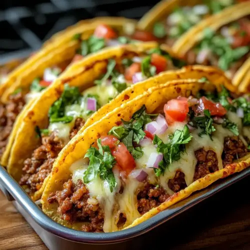Oven-Baked Cheesy Tacos