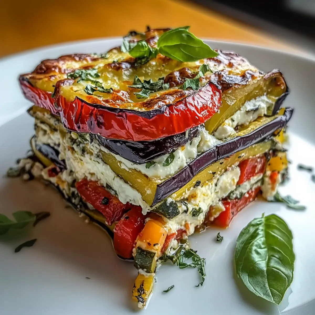 Mediterranean Vegetable Lasagna with Creamy Ricotta