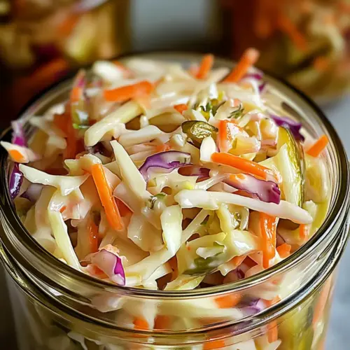 Sweet & Spicy Pickle Slaw