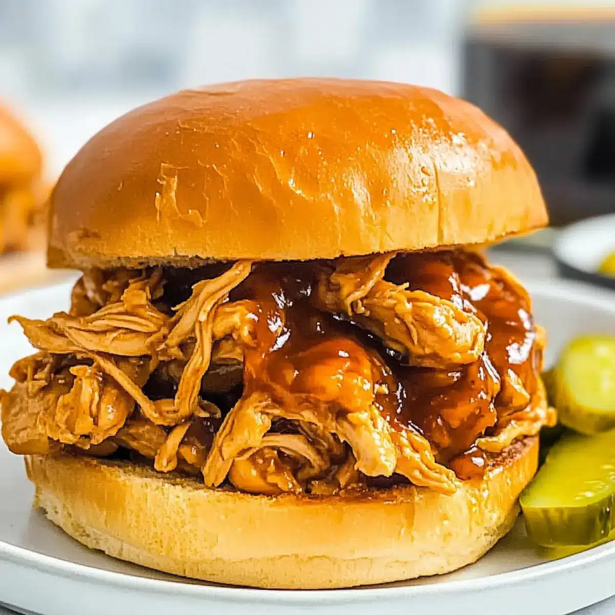 Slow Cooker Hot Honey Chicken Sandwiches