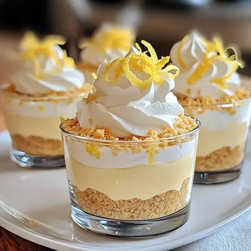 No-Bake Lemon Cheesecake Mousse Cups
