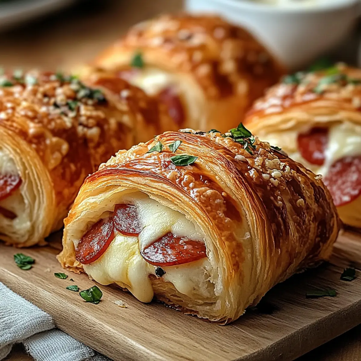Mozzarella Pepperoni Croissant Rolls