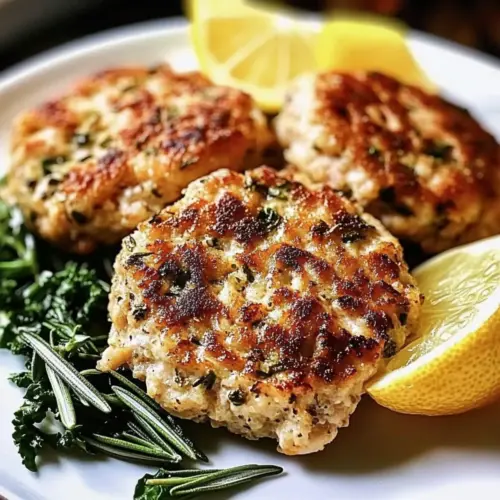 Rosemary Lemon Chicken Patties