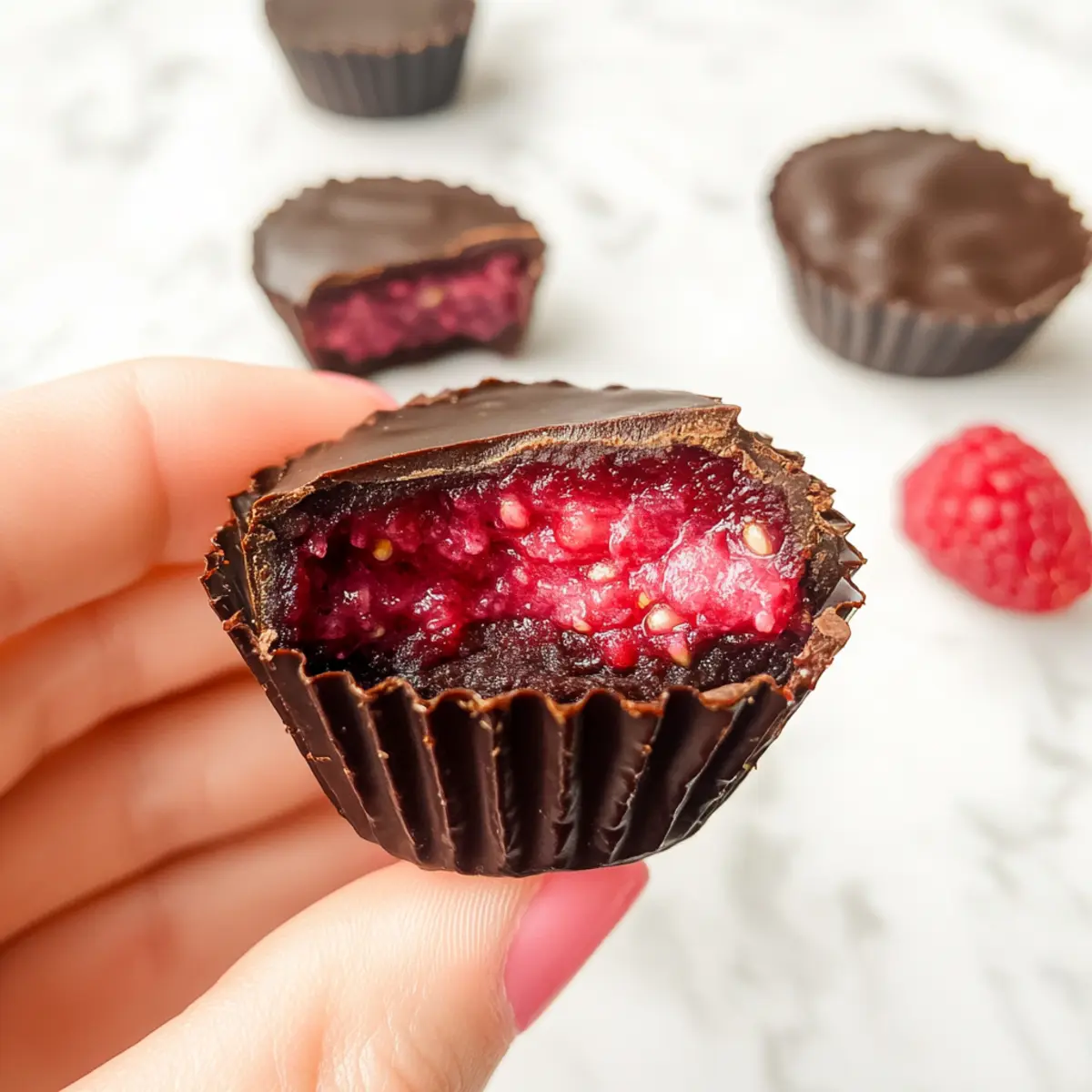 Chocolate Raspberry Chia Cups