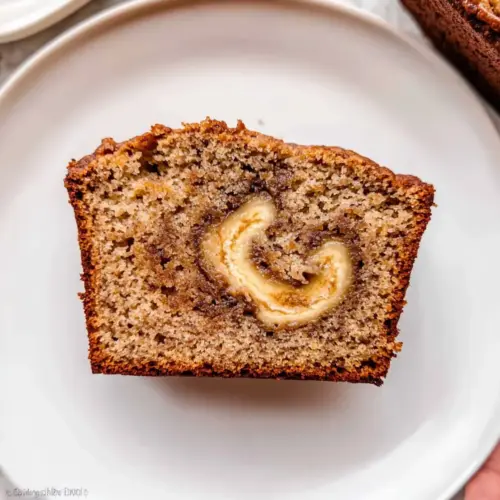 Swirled Cookie Butter Banana Bread