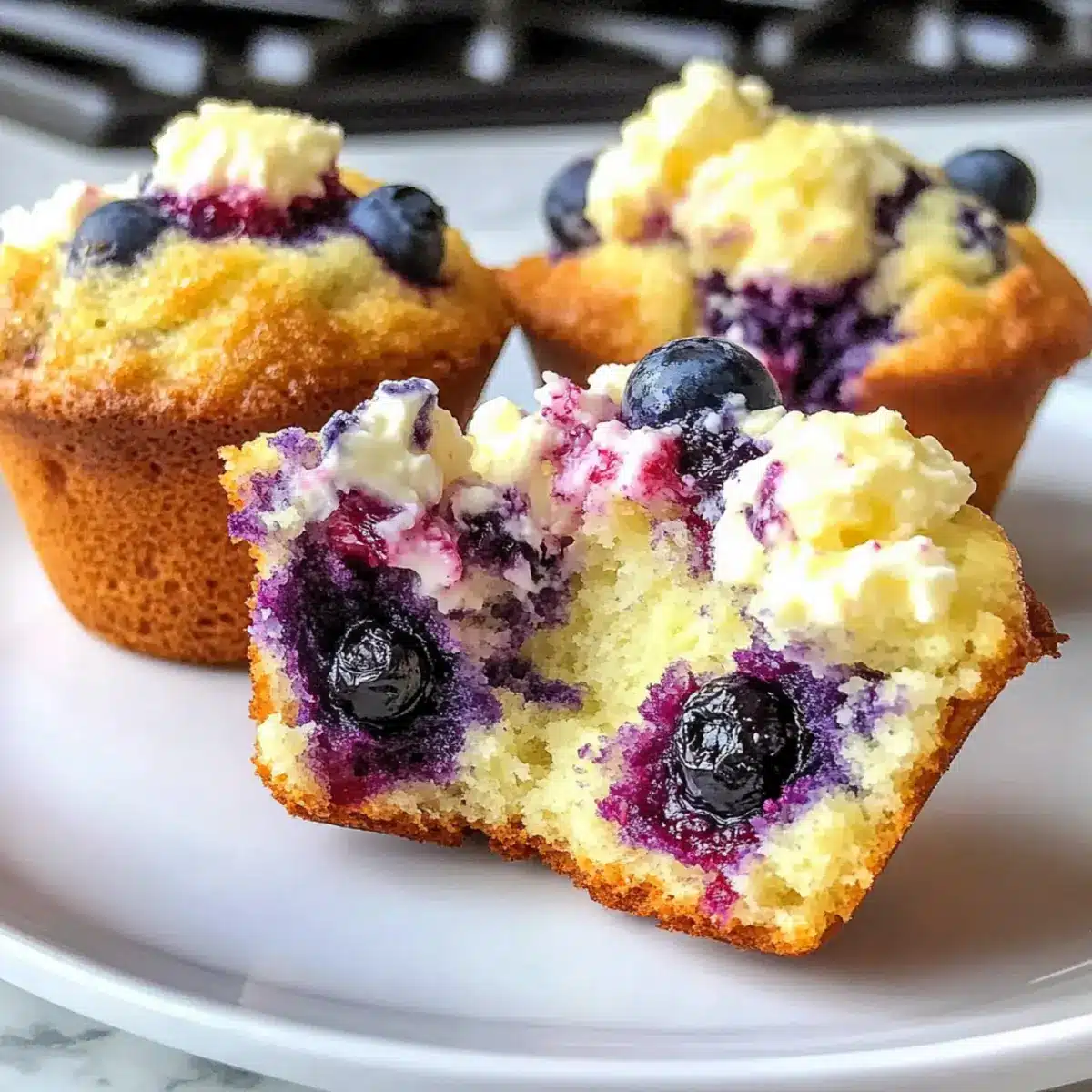 Blueberry Cream Cheese Muffins