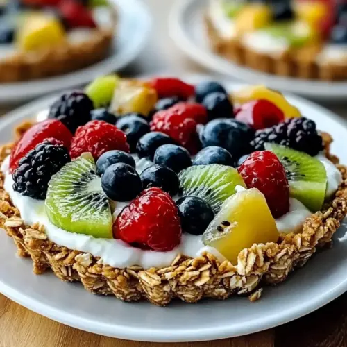 Breakfast Fruit Tart with Granola Crust