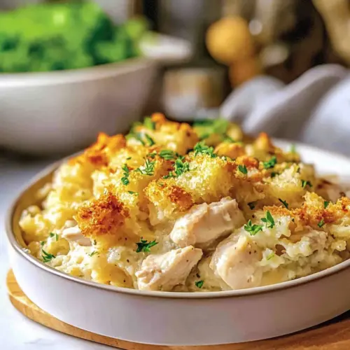 Chicken and Stuffing Casserole