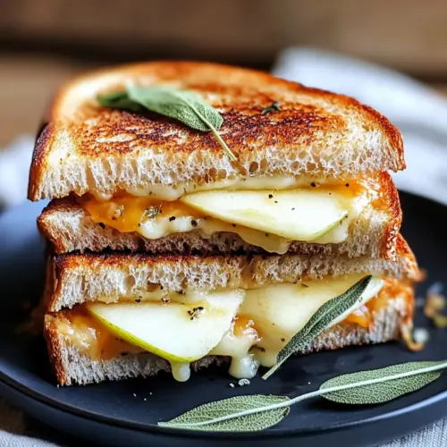 Apple-Gouda Grilled Cheese with Sage Butter