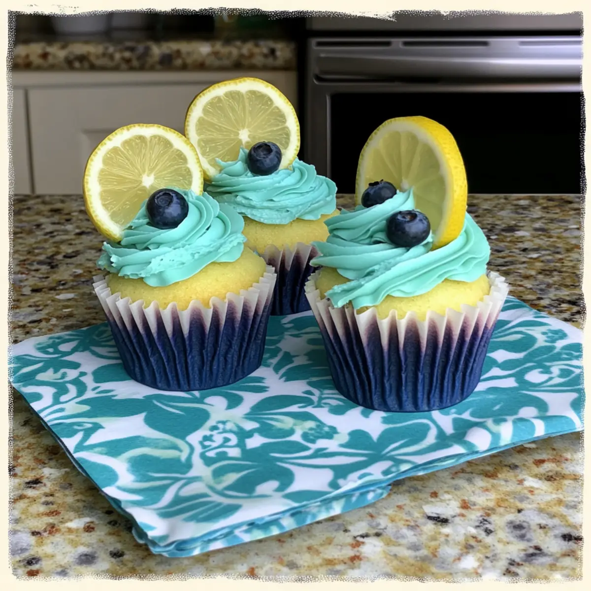 Blueberry Lemonade Cupcakes