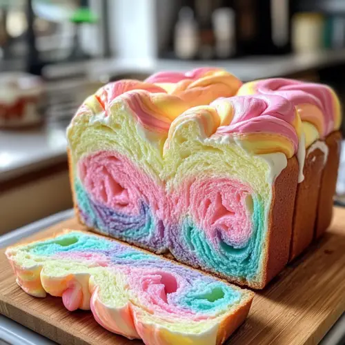 Cloud Bread Recipe Pastel Swirl Loaf