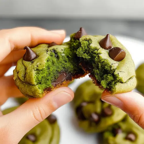 Matcha Mochi Chocolate Chip Cookies
