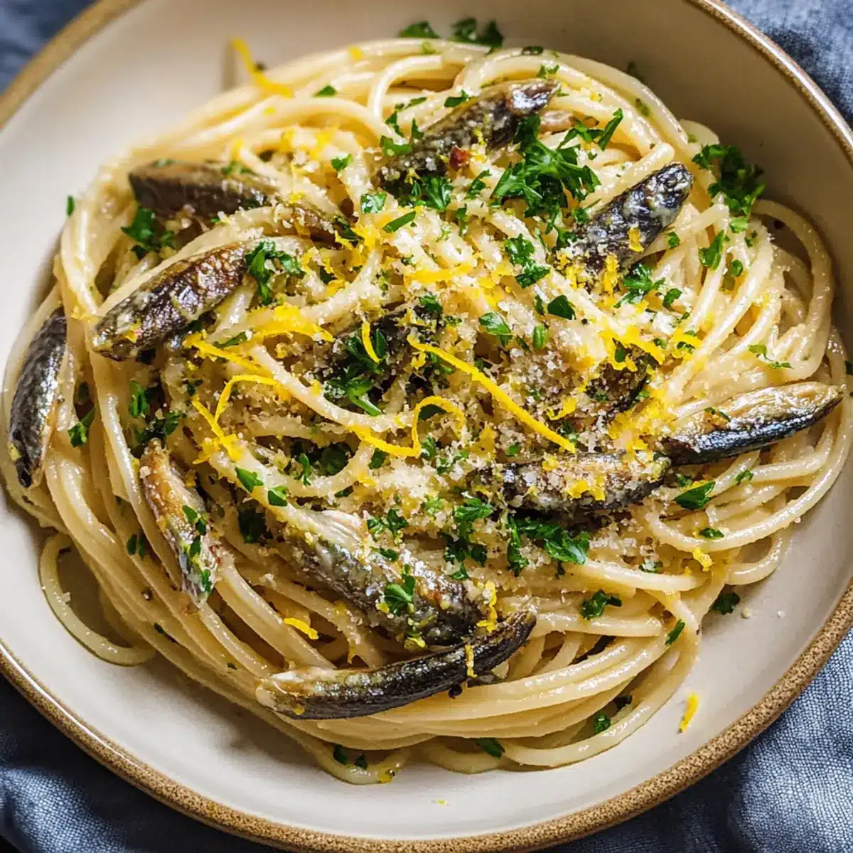 Lemon Sardine Pasta