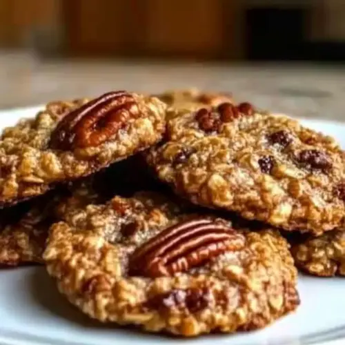 Bakery-Style Pecan Pie Oatmeal Cookies
