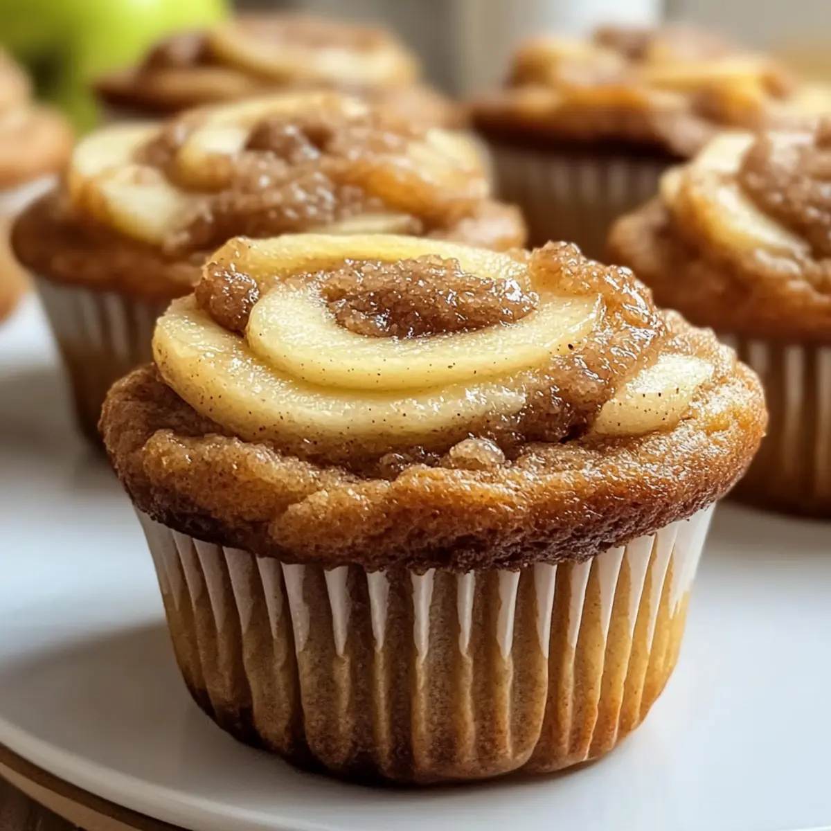 Apple Butter Swirl Muffins